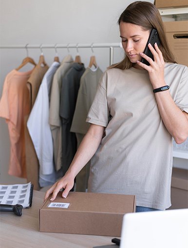 E-commerce complaint support illustration